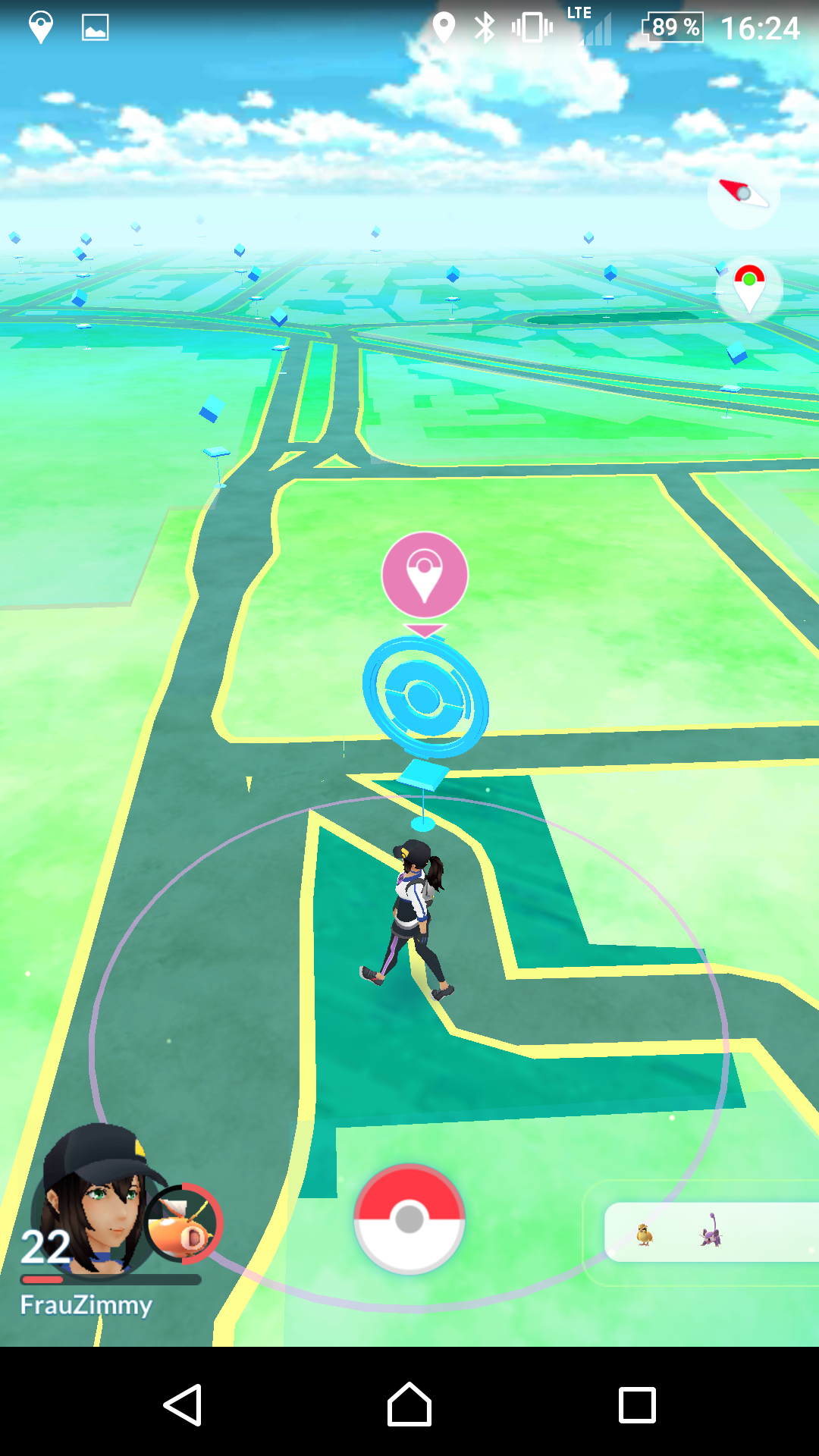 Pokémon GO Plus registriert einen Pokéstop